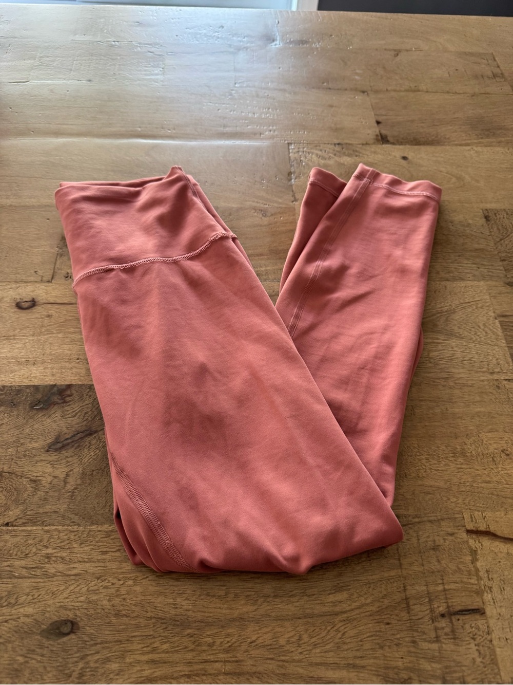 Lululemon Wunder Train High-Rise Tight 25" Solid Coral Leggings sz 6